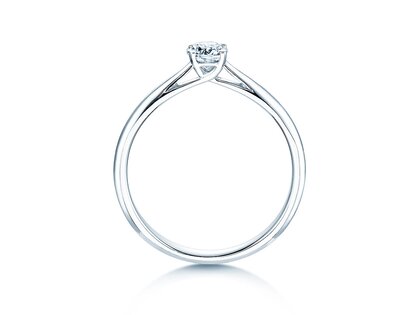 Anillo de compromiso Delight en 14K oro blanco con diamante 0,30ct H/SI
