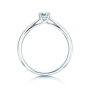 Anillo de compromiso Delight en 14K oro blanco con diamante 0,30ct H/SI