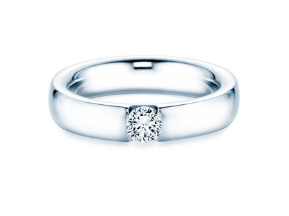 Anillo de compromiso Destiny en 18K oro blanco con diamante 0,30ct H/SI