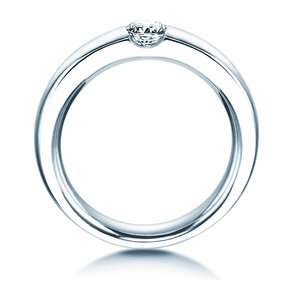 Anillo de compromiso Destiny en 18K oro blanco con diamante 0,30ct H/SI