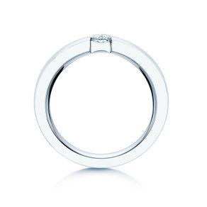 Anillo de compromiso Infinity en 18K oro blanco con diamante 0,30ct H/SI