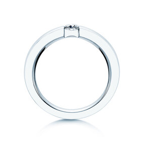 Anillo de compromiso Infinity en 9K oro blanco con diamante 0,30ct H/SI