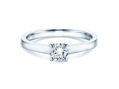 Anillo de compromiso Modern en 14K oro blanco con diamante 0,30ct H/SI