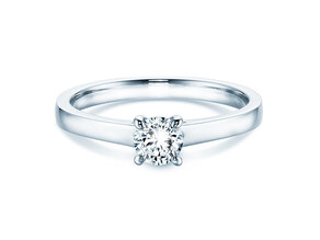 Anillo de compromiso Modern en 14K oro blanco con diamante 0,30ct H/SI
