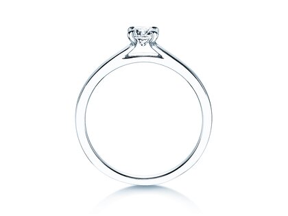 Anillo de compromiso Modern en 14K oro blanco con diamante 0,30ct H/SI