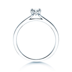 Anillo de compromiso Modern en 14K oro blanco con diamante 0,30ct H/SI
