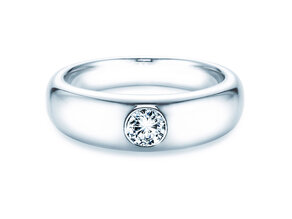 Anillo de compromiso Promise en 14K oro blanco con diamante 0,30ct G/IF