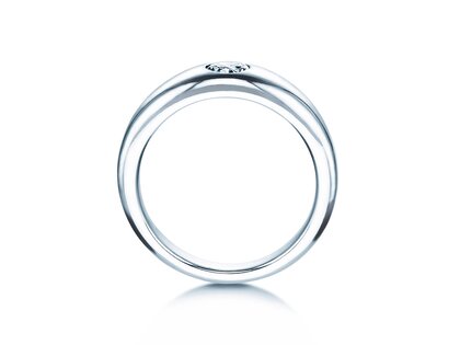 Anillo de compromiso Promise en 14K oro blanco con diamante 0,30ct G/IF