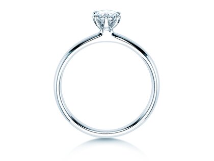 Anillo de compromiso Classic 6 en 14K oro blanco con diamante 0,40ct G/SI
