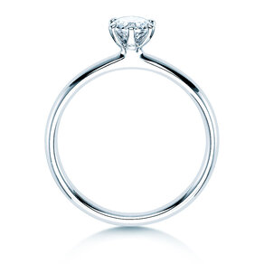 Anillo de compromiso Classic 6 en 14K oro blanco con diamante 0,40ct G/SI