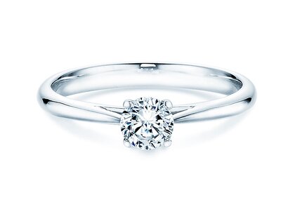 Anillo de compromiso Delight en 14K oro blanco con diamante 0,40ct H/SI