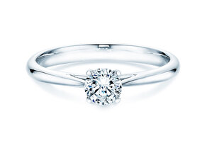 Anillo de compromiso Delight en 14K oro blanco con diamante 0,40ct H/SI