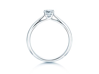 Anillo de compromiso Delight en 14K oro blanco con diamante 0,40ct H/SI