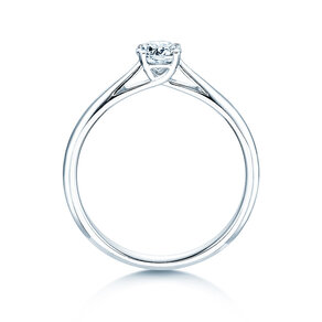Anillo de compromiso Delight en 14K oro blanco con diamante 0,40ct H/SI