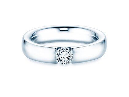 Anillo de compromiso Destiny en 18K oro blanco con diamante 0,40ct H/SI