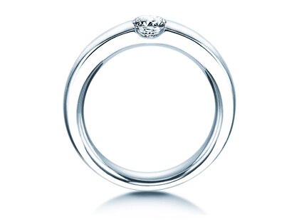 Anillo de compromiso Destiny en 18K oro blanco con diamante 0,40ct H/SI