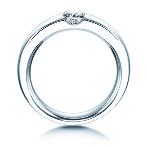 Anillo de compromiso Destiny en 18K oro blanco con diamante 0,40ct H/SI