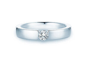 Anillo de compromiso Infinity en 18K oro blanco con diamante 0,40ct H/SI