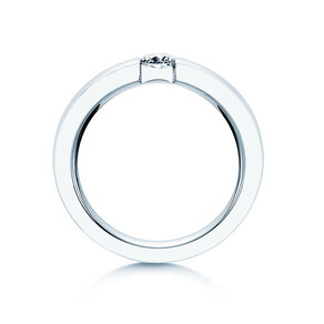 Anillo de compromiso Infinity en 18K oro blanco con diamante 0,40ct H/SI