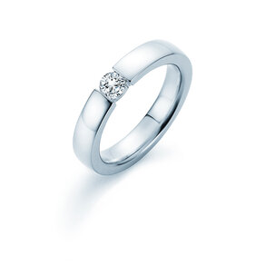Anillo de compromiso Infinity en 18K oro blanco con diamante 0,40ct H/SI