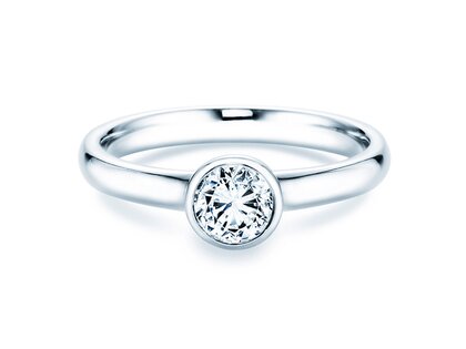 Anillo de compromiso Eternal en 14K oro blanco con diamante 0,50ct G/IF