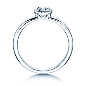 Anillo de compromiso Eternal en 14K oro blanco con diamante 0,50ct G/IF