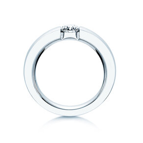 Anillo de compromiso Infinity en platino 950/- con diamante 0,50ct H/SI
