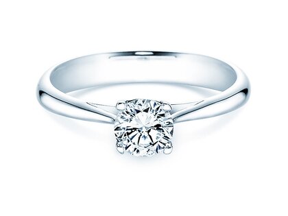 Anillo de compromiso Delight en 14K oro blanco con diamante 0,75ct G/IF