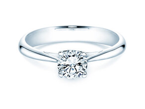 Anillo de compromiso Delight en 14K oro blanco con diamante 0,75ct G/IF