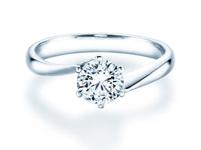 Anillo de compromiso Devotion en 18K oro blanco con diamante 1,00ct H/SI
