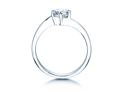 Anillo de compromiso Devotion en 18K oro blanco con diamante 1,00ct H/SI