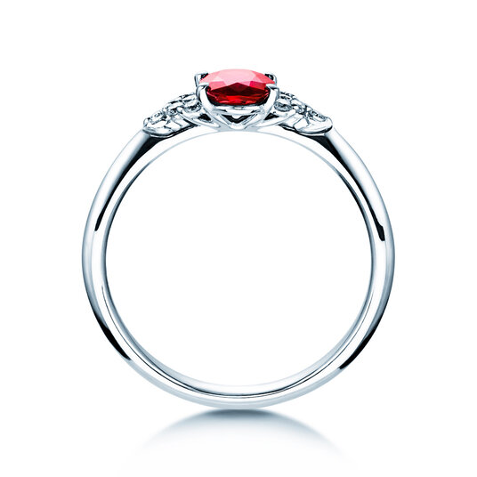 Anillo de compromiso Vivid en platino