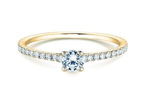 Anillo de compromiso Pure Diamond en 9K oro amarillo con diamantes 0,54ct G/SI