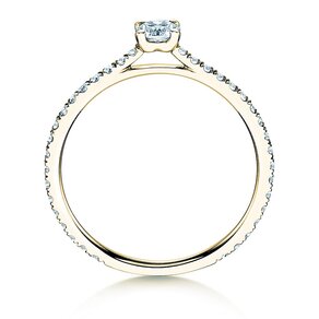 Anillo de compromiso Pure Diamond en 9K oro amarillo con diamantes 0,54ct G/SI