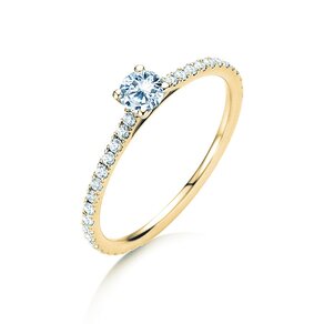Anillo de compromiso Pure Diamond en 9K oro amarillo con diamantes 0,54ct G/SI