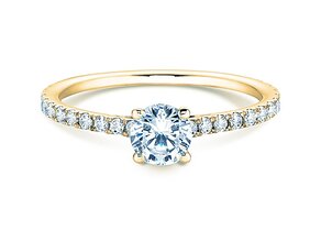 Anillo de compromiso Pure Diamond en 14K oro amarillo con diamantes 0,92ct G/SI