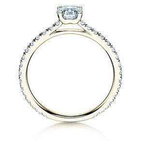 Anillo de compromiso Pure Diamond en 14K oro amarillo con diamantes 0,92ct G/SI