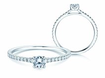 Anillo de compromiso Pure Diamond en platino 950/- con diamantes 0,62ct G/SI