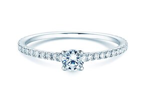 Anillo de compromiso Pure Diamond en 14K oro blanco con diamantes 0,54ct G/SI
