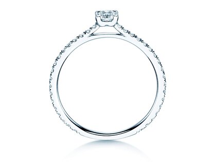 Anillo de compromiso Pure Diamond en 14K oro blanco con diamantes 0,54ct G/SI