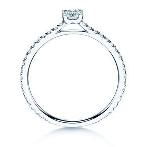 Anillo de compromiso Pure Diamond en 14K oro blanco con diamantes 0,54ct G/SI