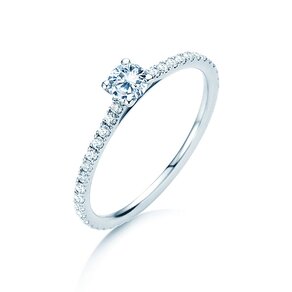 Anillo de compromiso Pure Diamond en 14K oro blanco con diamantes 0,54ct G/SI