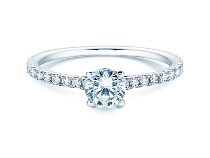 Anillo de compromiso Pure Diamond en 14K oro blanco con diamantes 0,92ct G/SI
