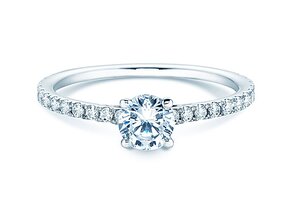 Anillo de compromiso Pure Diamond en 14K oro blanco con diamantes 0,92ct G/SI