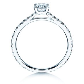 Anillo de compromiso Pure Diamond en 14K oro blanco con diamantes 0,92ct G/SI