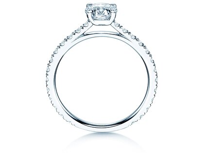 Anillo de compromiso Pure Diamond en 18K oro blanco con diamantes 1,48ct G/SI