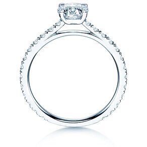 Anillo de compromiso Pure Diamond en 18K oro blanco con diamantes 1,48ct G/SI