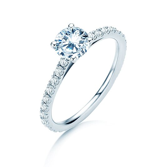 Anillo de compromiso Pure Diamond en 9K oro blanco