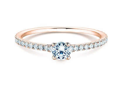 Anillo de compromiso Pure Diamond en 9K oro rosa con diamantes 0,54ct G/SI