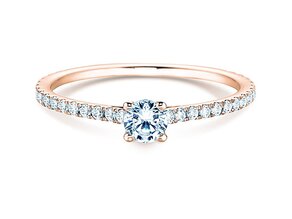 Anillo de compromiso Pure Diamond en 9K oro rosa con diamantes 0,54ct G/SI